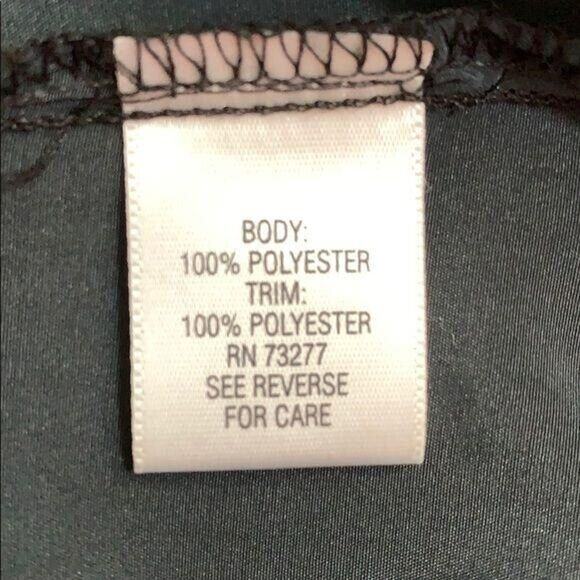 Elle Womens Shift Dress Silky Sleeveless Floral Summer Black Purple Small - Picture 9 of 10